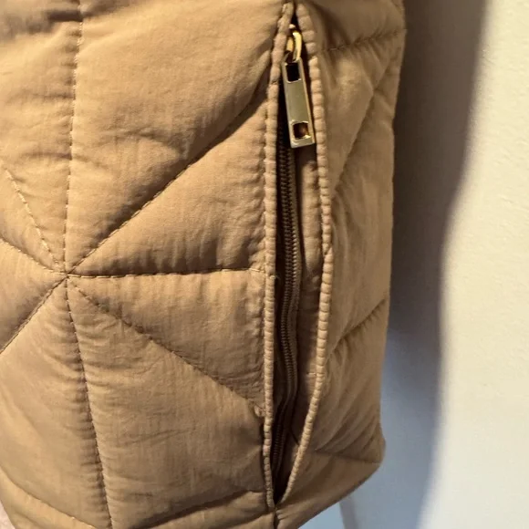 Target Quilted Beige Kate Tote Bag - Picture 10 of 15